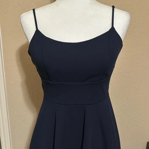 blue jean dresses near me A-Line Velvet Beads Dark Blue Short Prom Dress, Dark Blue Homecoming Dress US 6 / Blue